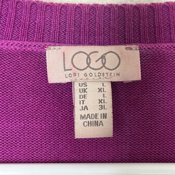 LOGO by Lori Goldstein Hand Tie Dye Sweater - Picture 5 of 5